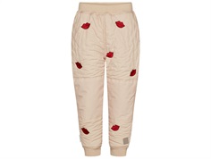 MarMar Odin thermal pants beige with kiss embroidery